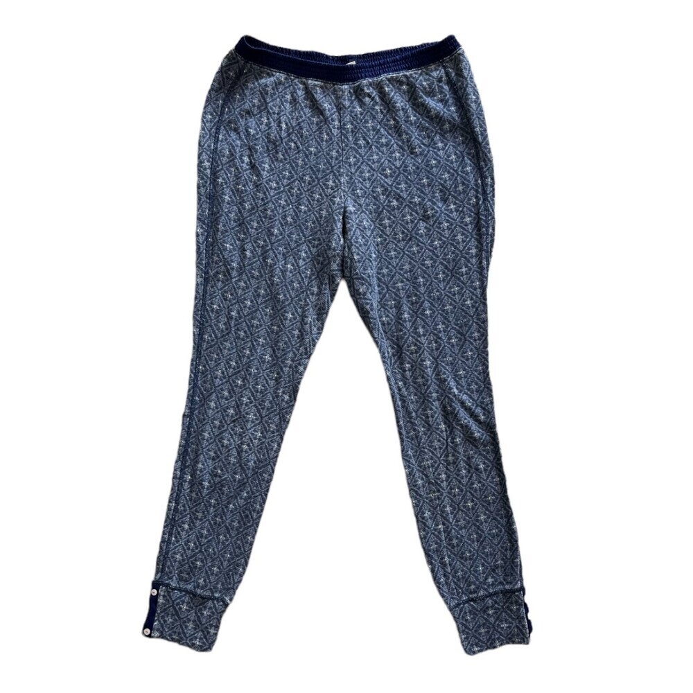 E by Eloise Blue Geometric Lounge Sleep Pants S